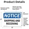 Signmission Shipping And Receiving, 5 in W x Rectangle, Vinyl Decal OS-2PACK-NS-D-35-L-16560 - alternate 3